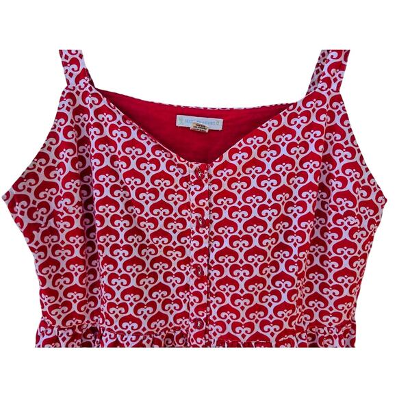 Mata Traders Red Empire Waist Sundress L - Picture 4 of 7